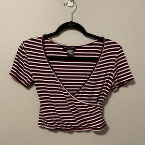 Striped crop top